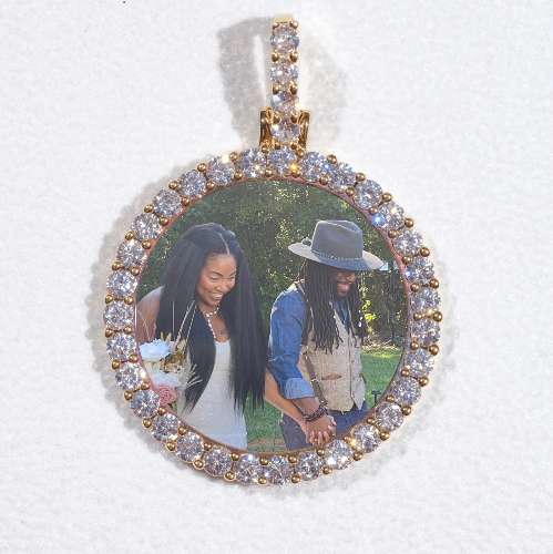 3D CIRCLE CUSTOM PICTURE PENDANT SMALL SIZE