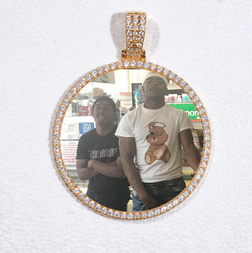 MEDIUM 3D CIRCLE CUSTOM PICTURE PENDANT