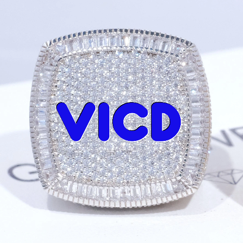 CUSTOM LETTER 3D ICED RING