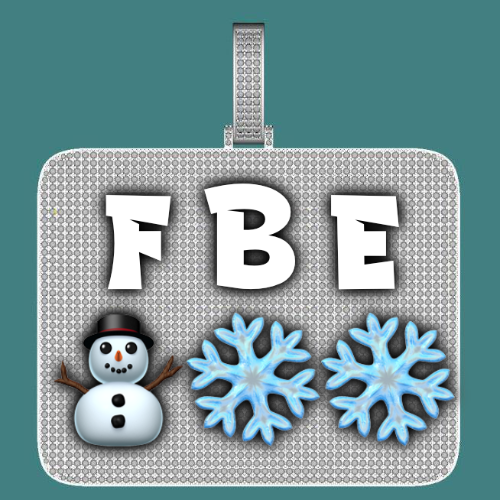 CUSTOM LETTER NECKLACE 3D BIG SQUARE