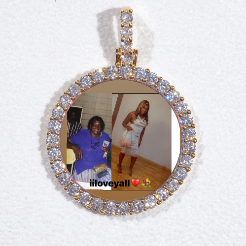 3D CIRCLE CUSTOM PICTURE PENDANT SMALL SIZE
