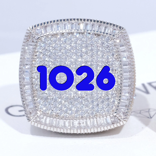 CUSTOM LETTER 3D ICED RING