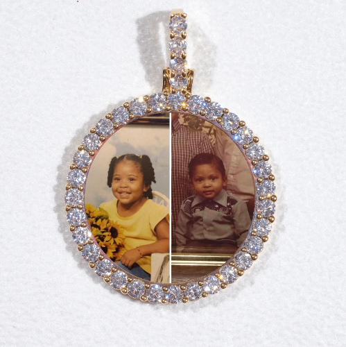 3D CIRCLE CUSTOM PICTURE PENDANT SMALL SIZE
