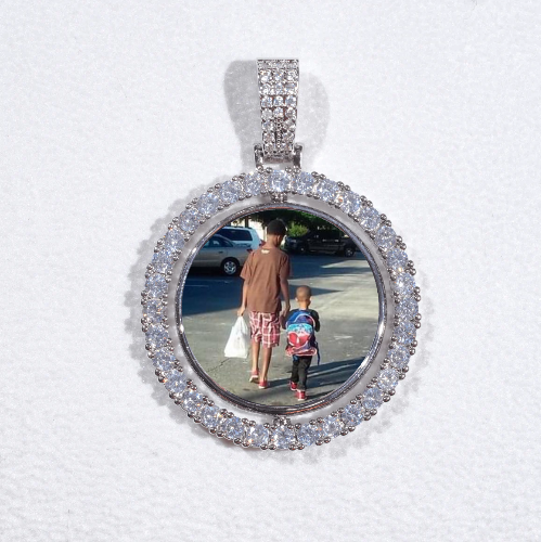 3D Spinning 2-Faced Custom Picture Pendant