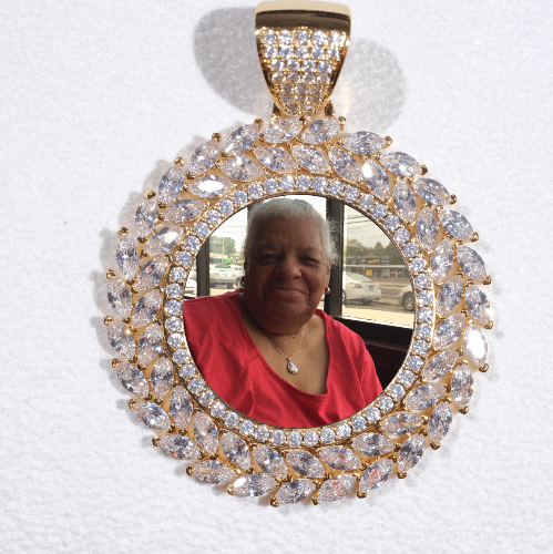 Large 3D Wheat Ear Custom Picture Pendant