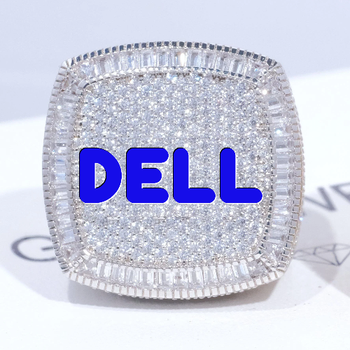 CUSTOM LETTER 3D ICED RING