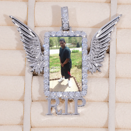 RIP WING 3D CUSTOM PICTURE PENDANT