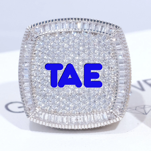 CUSTOM LETTER 3D ICED RING