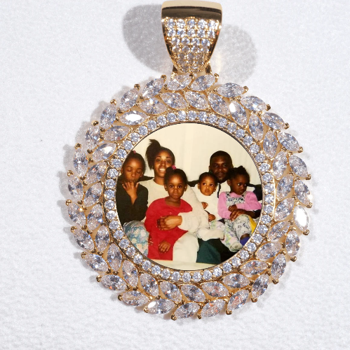 Large 3D Wheat Ear Custom Picture Pendant