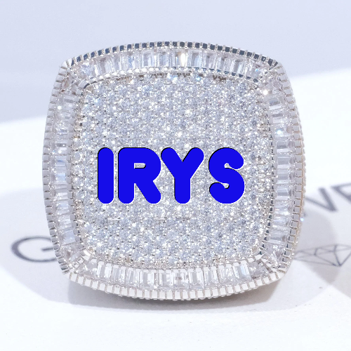 CUSTOM LETTER 3D ICED RING