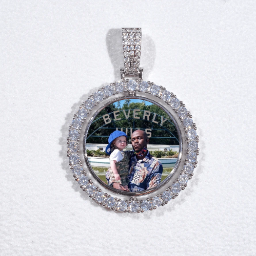 3D Spinning 2-Faced Custom Picture Pendant