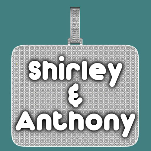 CUSTOM LETTER NECKLACE 3D BIG SQUARE