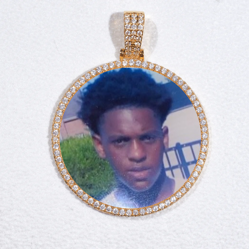 MEDIUM 3D CIRCLE CUSTOM PICTURE PENDANT