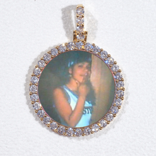 3D CIRCLE CUSTOM PICTURE PENDANT SMALL SIZE