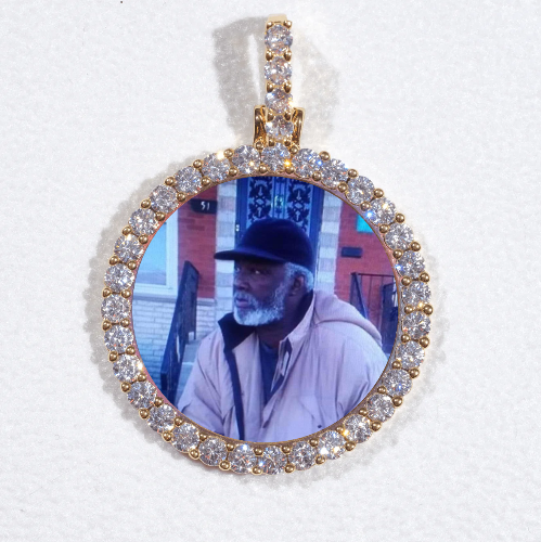 3D CIRCLE CUSTOM PICTURE PENDANT SMALL SIZE