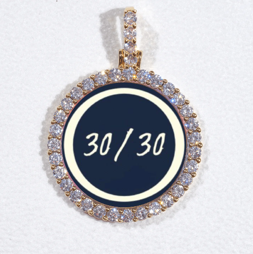 3D CIRCLE CUSTOM PICTURE PENDANT SMALL SIZE