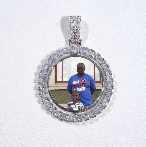 3D Spinning 2-Faced Custom Picture Pendant