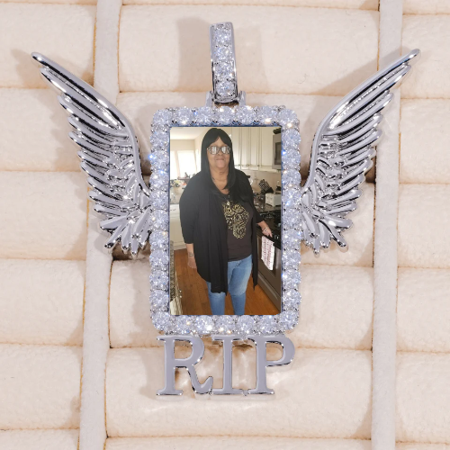 RIP WING 3D CUSTOM PICTURE PENDANT