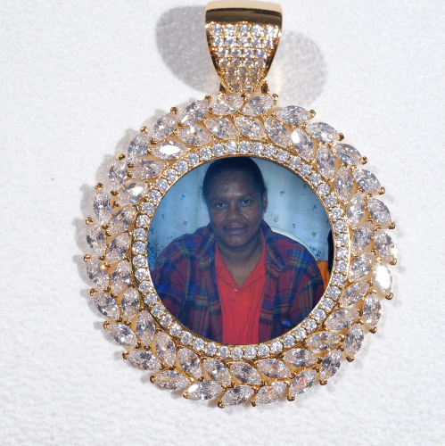 Large 3D Wheat Ear Custom Picture Pendant