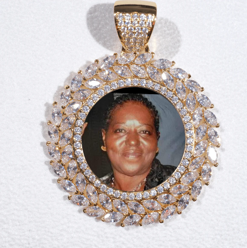 Large 3D Wheat Ear Custom Picture Pendant
