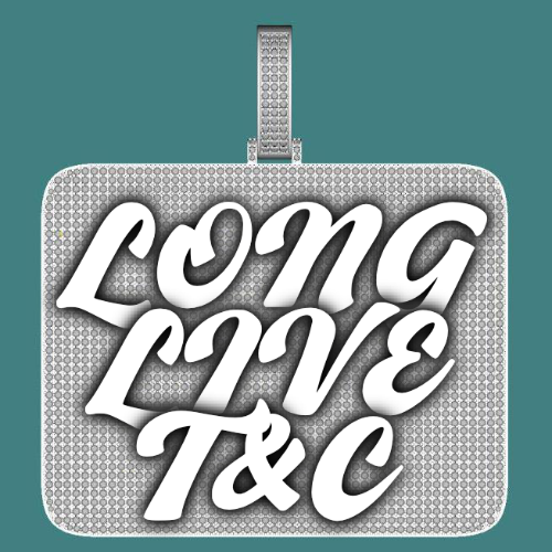 CUSTOM LETTER NECKLACE 3D BIG SQUARE