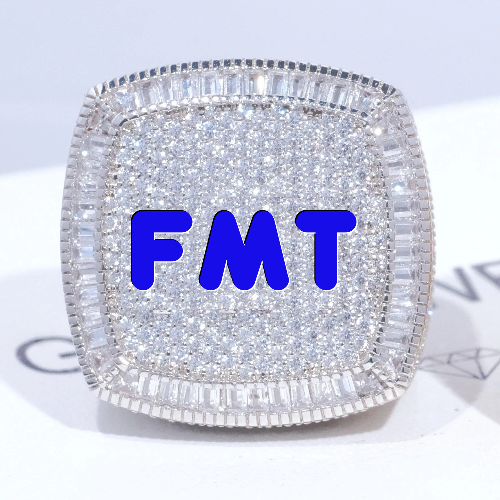 CUSTOM LETTER 3D ICED RING