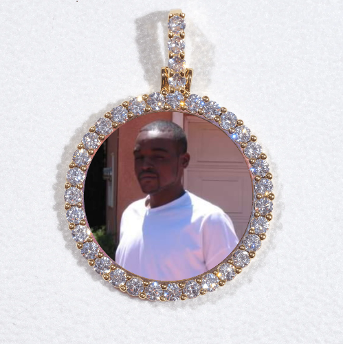 3D CIRCLE CUSTOM PICTURE PENDANT SMALL SIZE