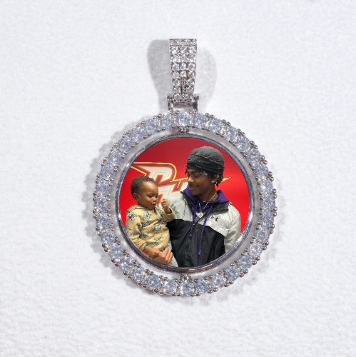 3D Spinning 2-Faced Custom Picture Pendant