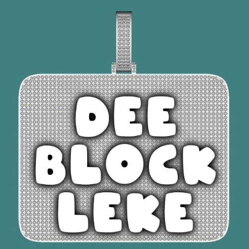CUSTOM LETTER NECKLACE 3D BIG SQUARE