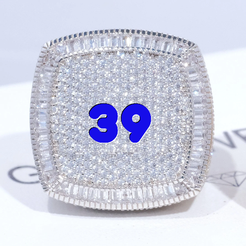 CUSTOM LETTER 3D ICED RING