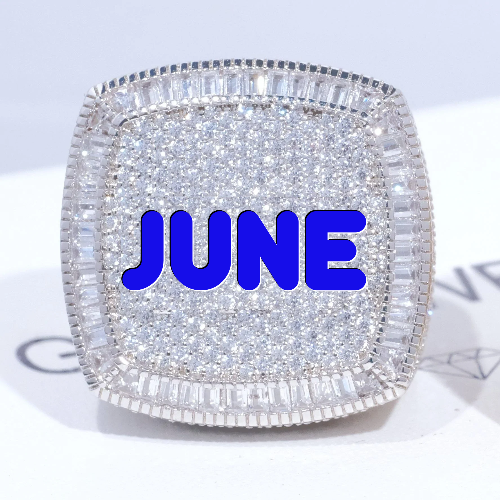 CUSTOM LETTER 3D ICED RING