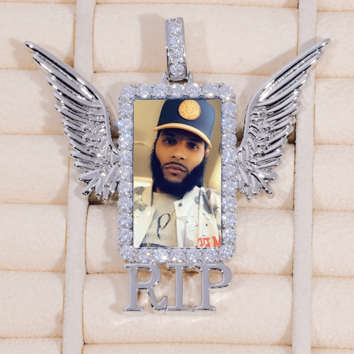 RIP WING 3D CUSTOM PICTURE PENDANT