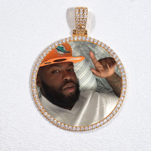 MEDIUM 3D CIRCLE CUSTOM PICTURE PENDANT