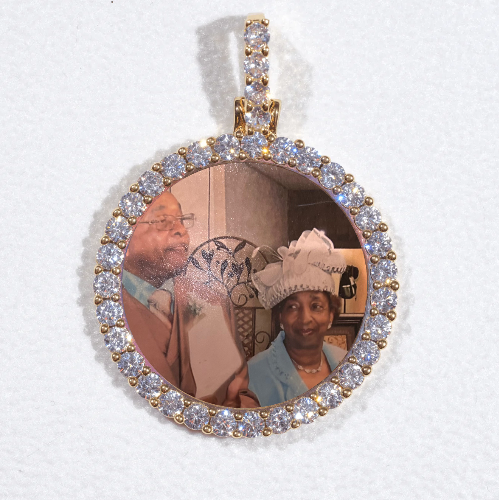 3D CIRCLE CUSTOM PICTURE PENDANT SMALL SIZE