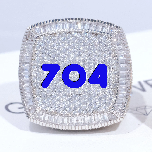 CUSTOM LETTER 3D ICED RING