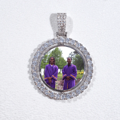 3D Spinning 2-Faced Custom Picture Pendant