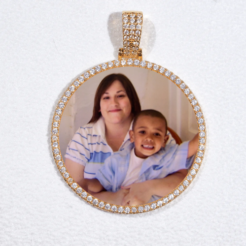 MEDIUM 3D CIRCLE CUSTOM PICTURE PENDANT