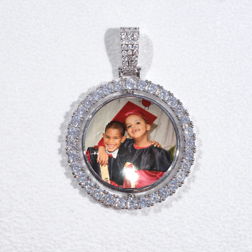 3D Spinning 2-Faced Custom Picture Pendant