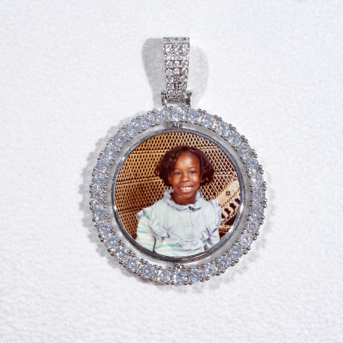3D Spinning 2-Faced Custom Picture Pendant