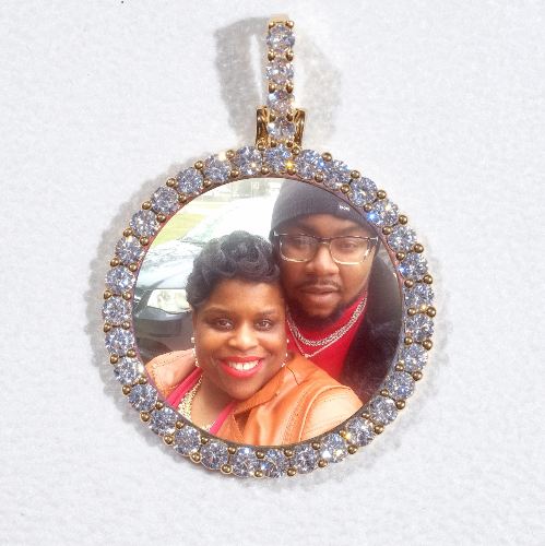 3D CIRCLE CUSTOM PICTURE PENDANT SMALL SIZE