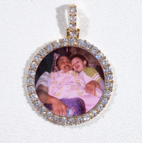 3D CIRCLE CUSTOM PICTURE PENDANT SMALL SIZE