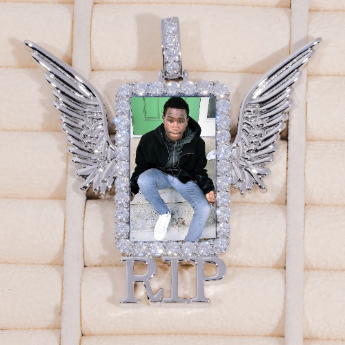 RIP WING 3D CUSTOM PICTURE PENDANT