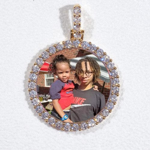 3D CIRCLE CUSTOM PICTURE PENDANT SMALL SIZE