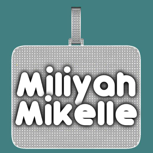 CUSTOM LETTER NECKLACE 3D BIG SQUARE