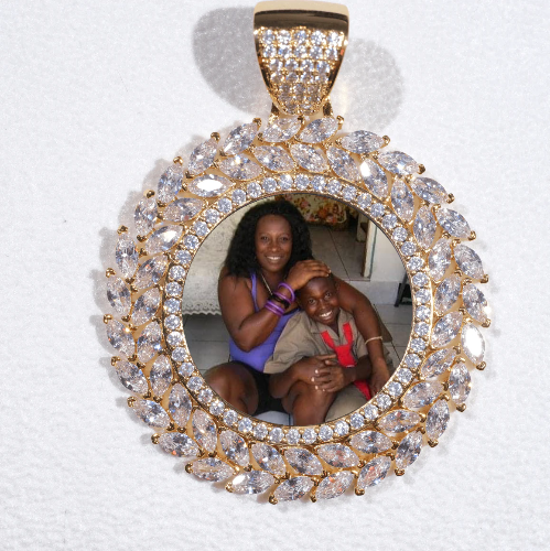 Large 3D Wheat Ear Custom Picture Pendant