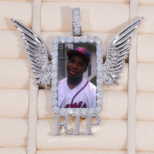 RIP WING 3D CUSTOM PICTURE PENDANT