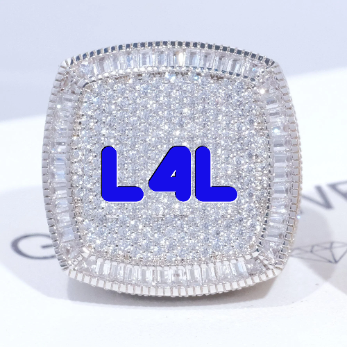 CUSTOM LETTER 3D ICED RING
