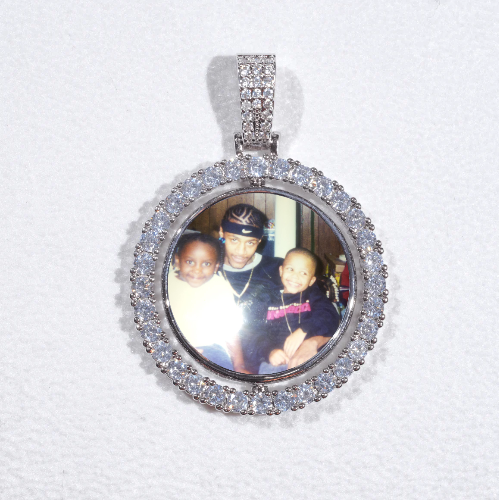 3D Spinning 2-Faced Custom Picture Pendant