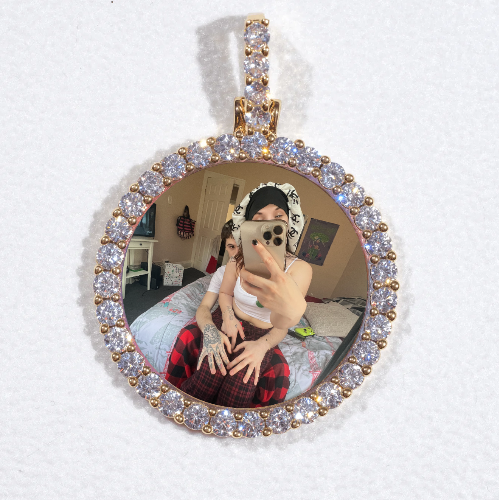 3D CIRCLE CUSTOM PICTURE PENDANT SMALL SIZE