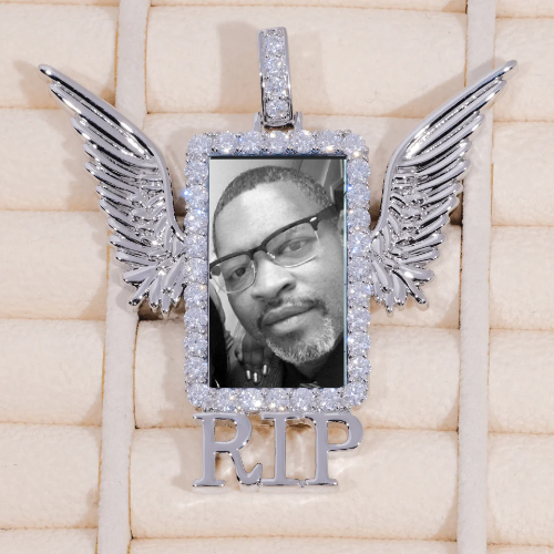 RIP WING 3D CUSTOM PICTURE PENDANT